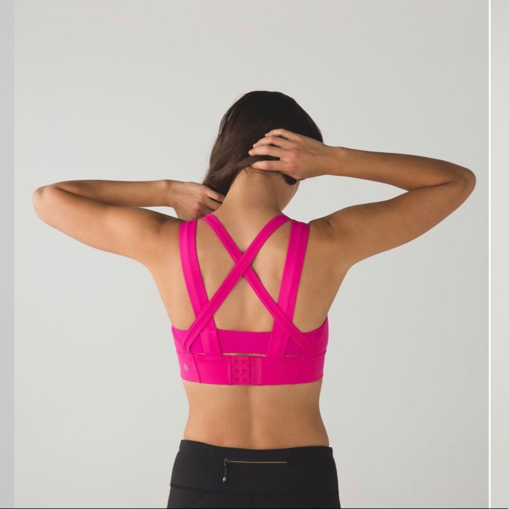 Lululemon Hot Pink Oxygen Bra